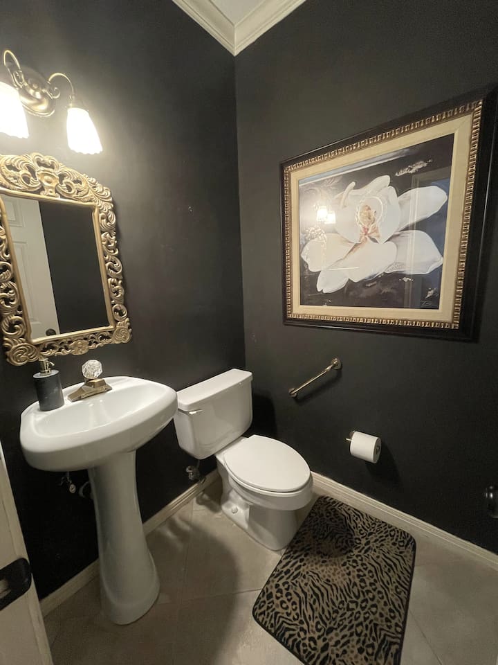 Hand Soap, Hand Towels and Paper Products Provided in the Cozy Powder Bath