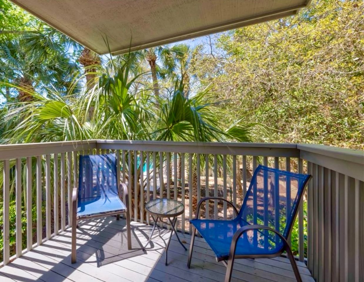 Deck with chairs