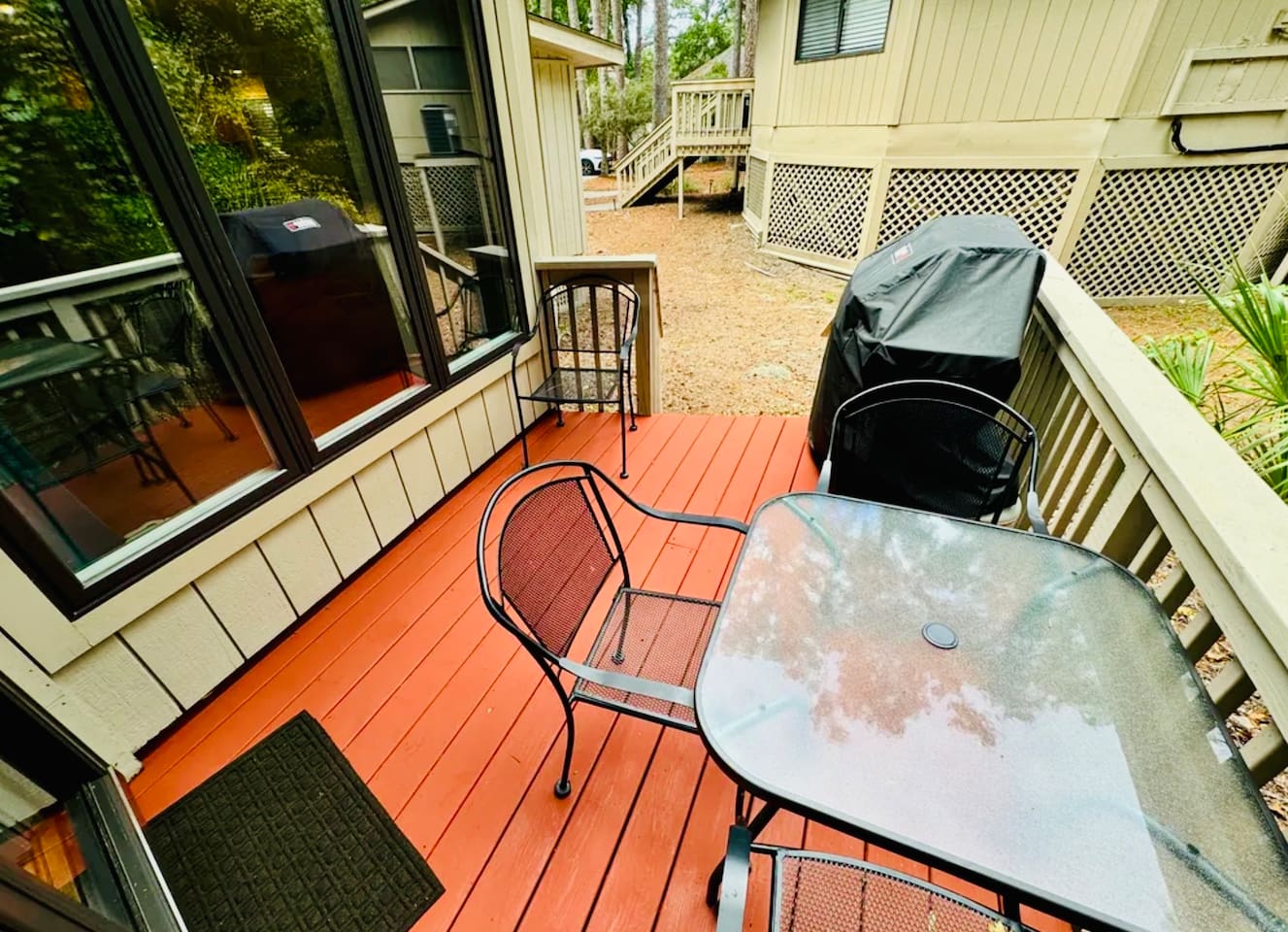 Deck dining table