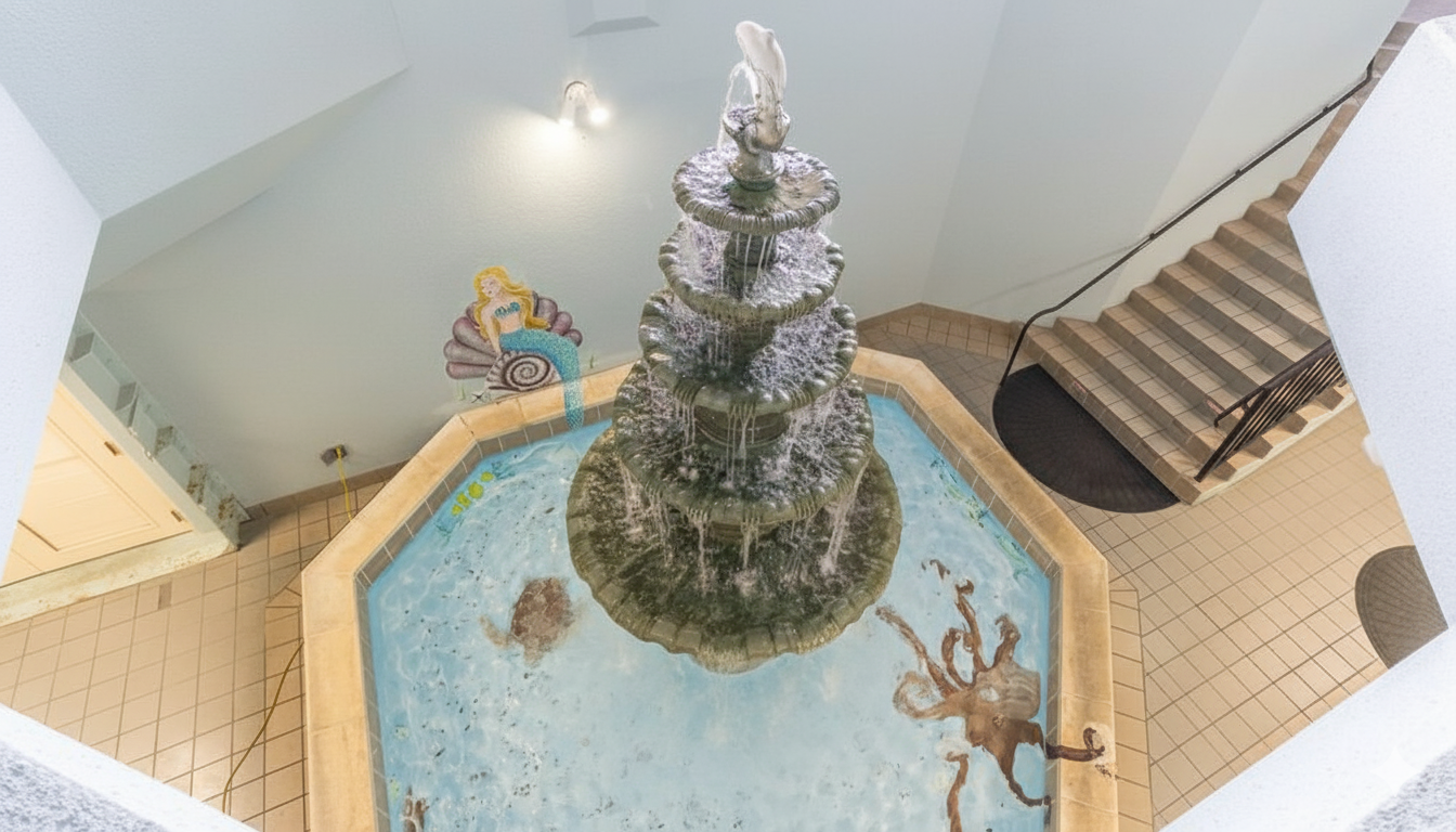 The lively lobby at Phoenix V features this delightful fountain, creating a soothing ambiance and a fun photo opportunity. It’s part of what makes our resort a memorable family-friendly destin