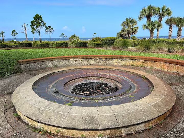 wind mark Community fire-pit area
