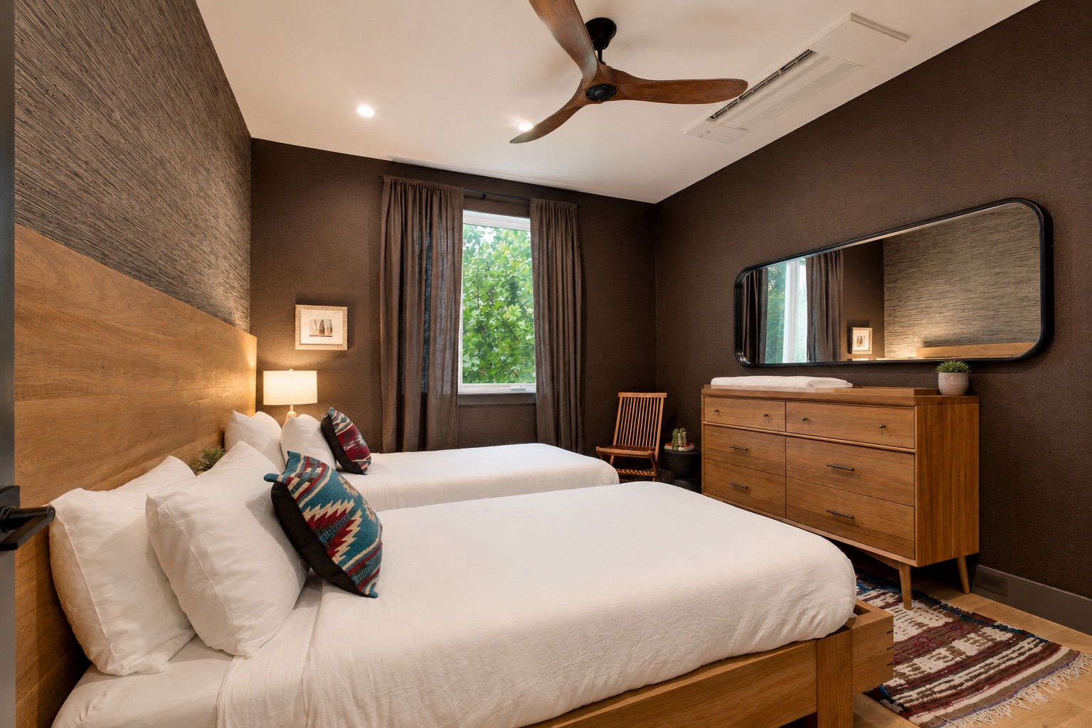 The Peace bedroom - also on the 2nd floor with beds that can be made into one king bed or two twins!