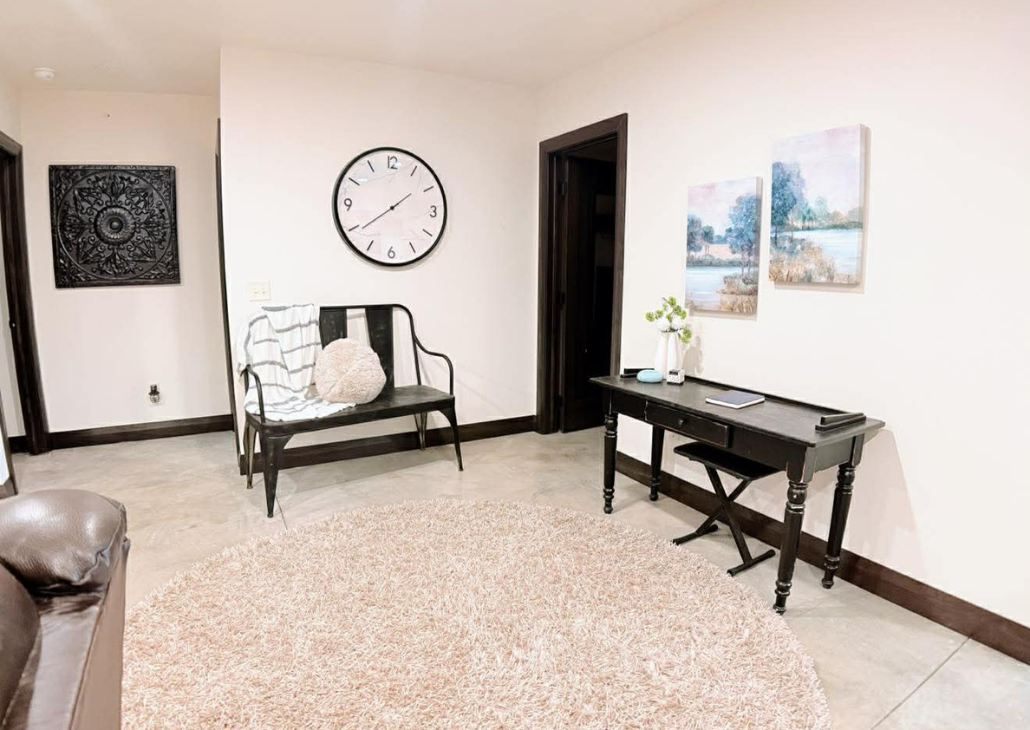 Need a place to work during your stay, we have a desk for you to sit at.