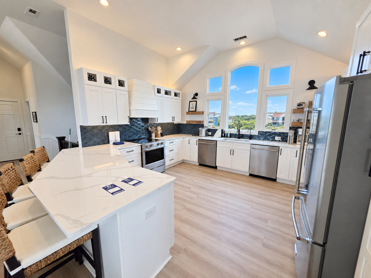 Large kitchen for cooking and entertaining