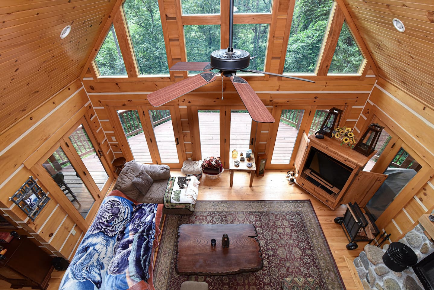 View of Living Room from Upstairs