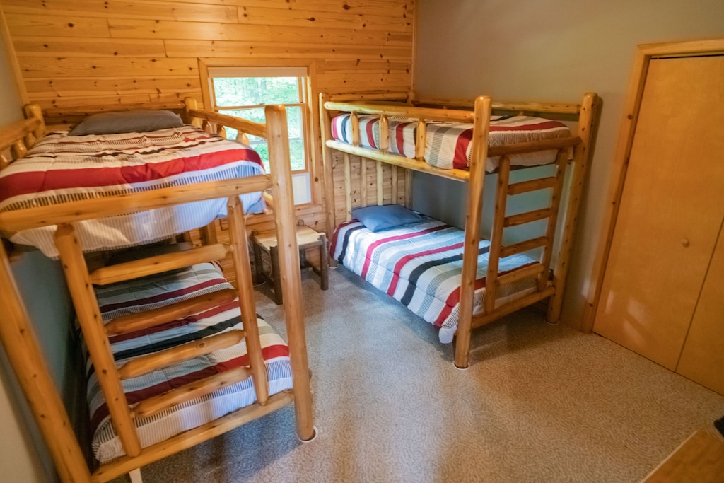 Bedroom 3 on main floor. The bunk room