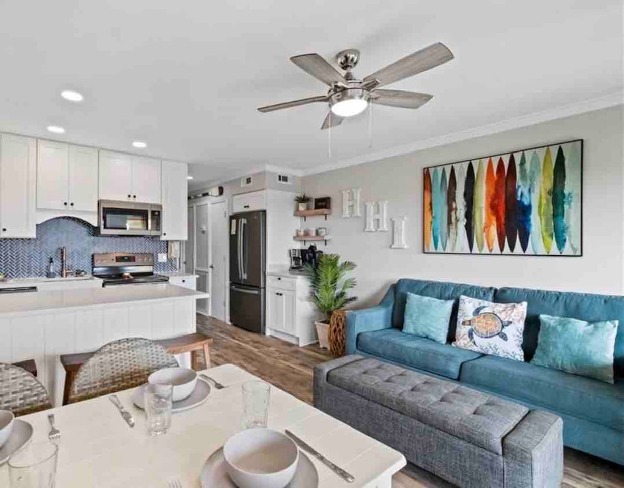 Open-plan living and kitchen