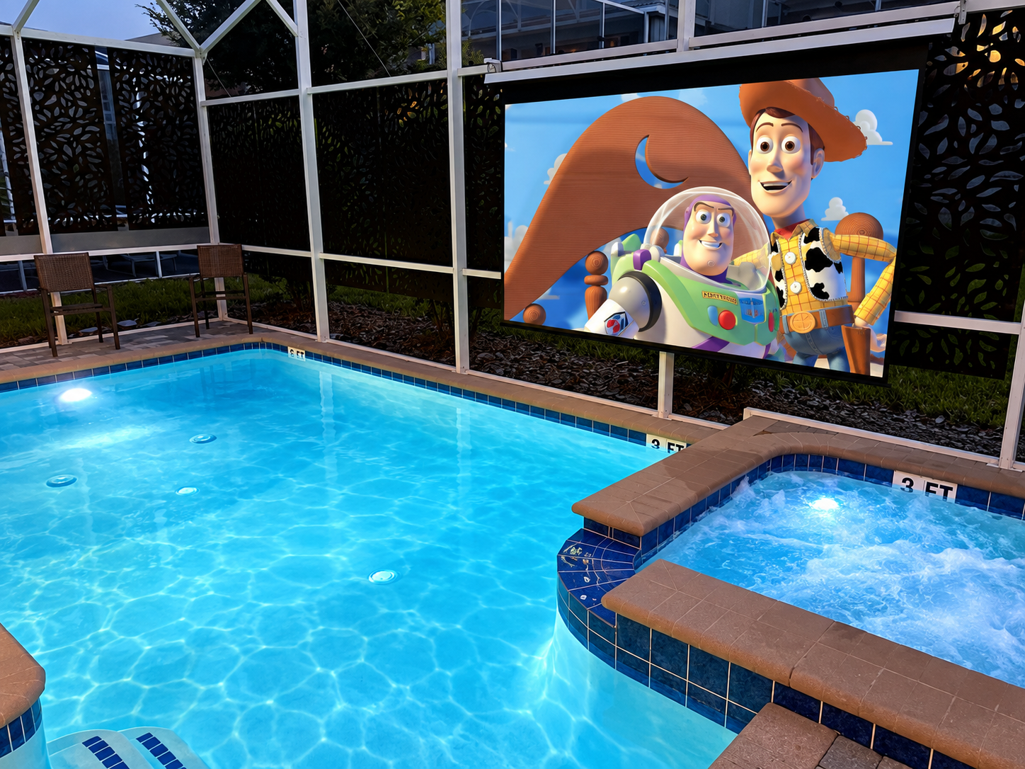 Enjoy Your Favorite Movie Or TV Show Poolside - It's Awesome!