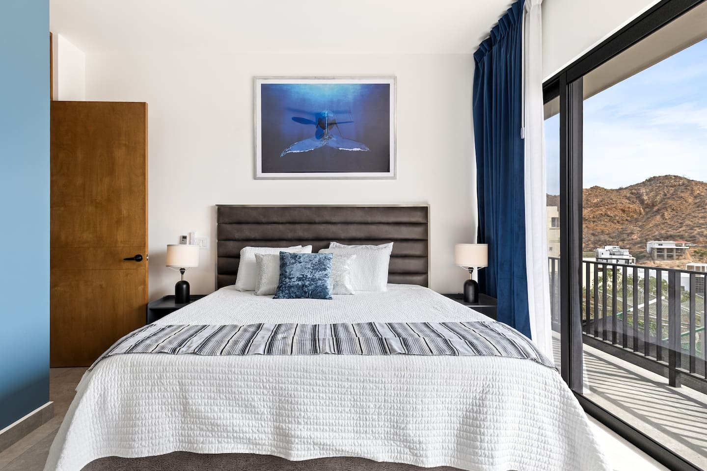 Blackout shades, a ceiling fan, and cool AC transform either bedroom into a perfect haven to unwind and recharge.