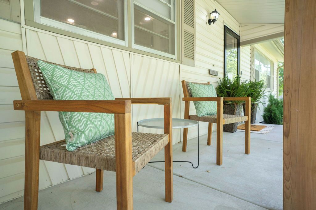 Grab your favorite morning coffee and start your day slow on the front porch