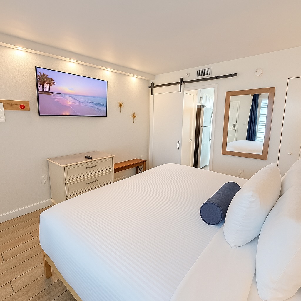 Smart TV King size luxury mattress