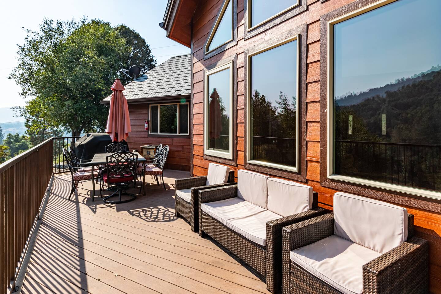 Plenty of patio furniture for your convinience 