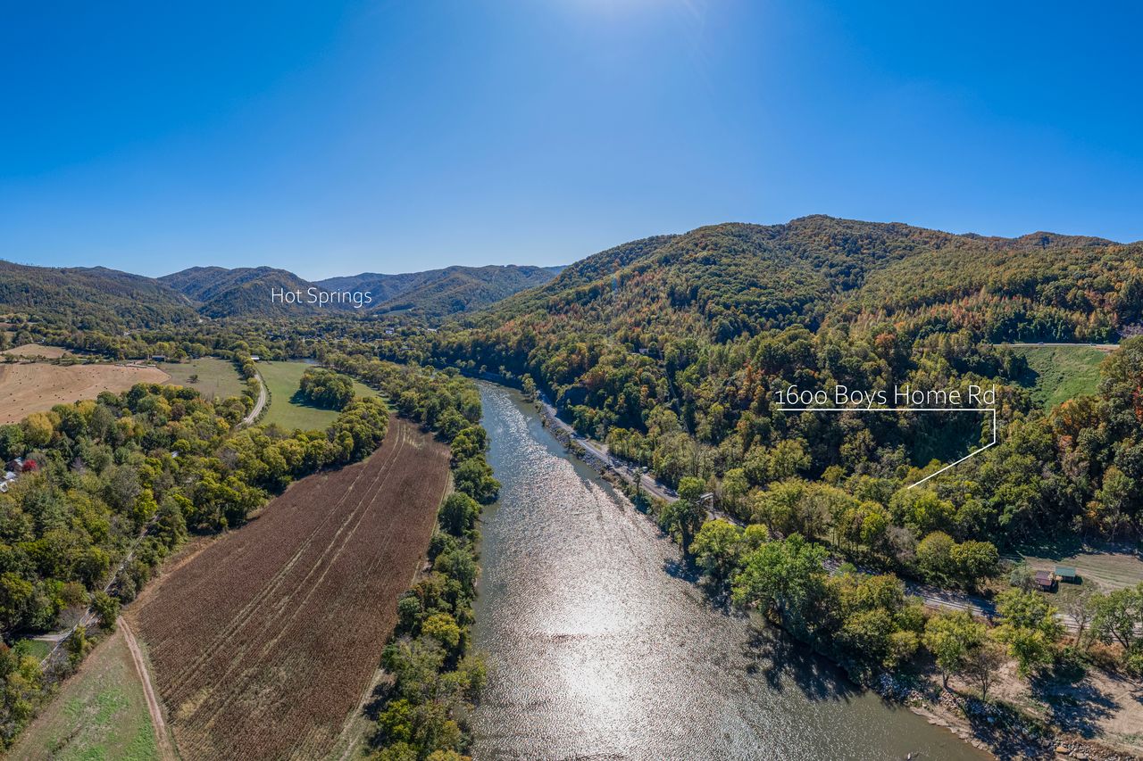 The cabin is not far at all from the town of Hot Springs, less than a mile up river. You will see people rafting, kayaking, paddleboarding, fishing, tubing on many days of the year.