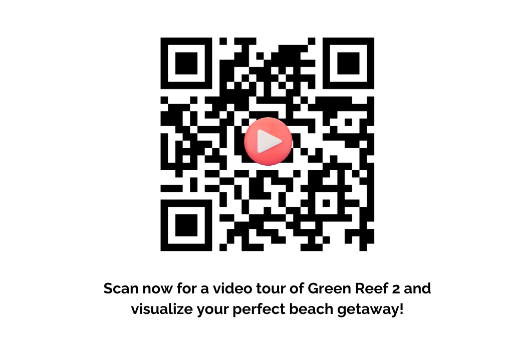 Scan this QR code for a video walkthrough of this incredible beach house!