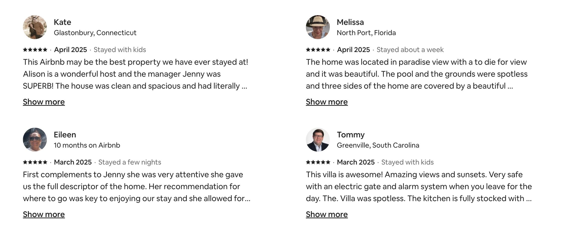 Exceptional stays, 5-star reviews — come see why our guests keep coming back.