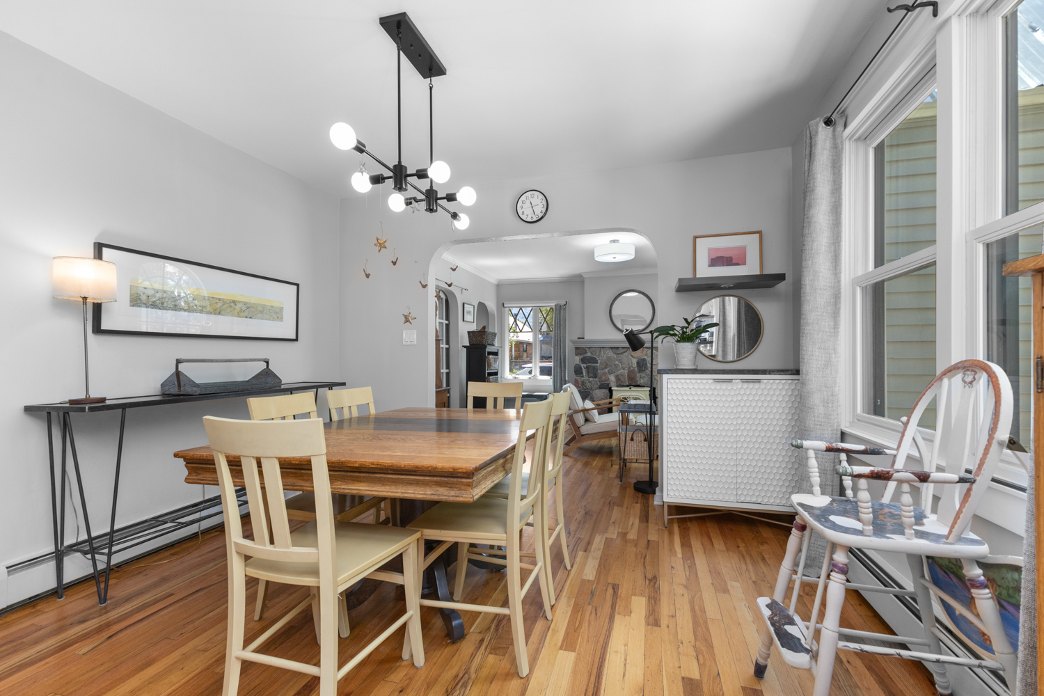 Dining Area Looking into the Living Room