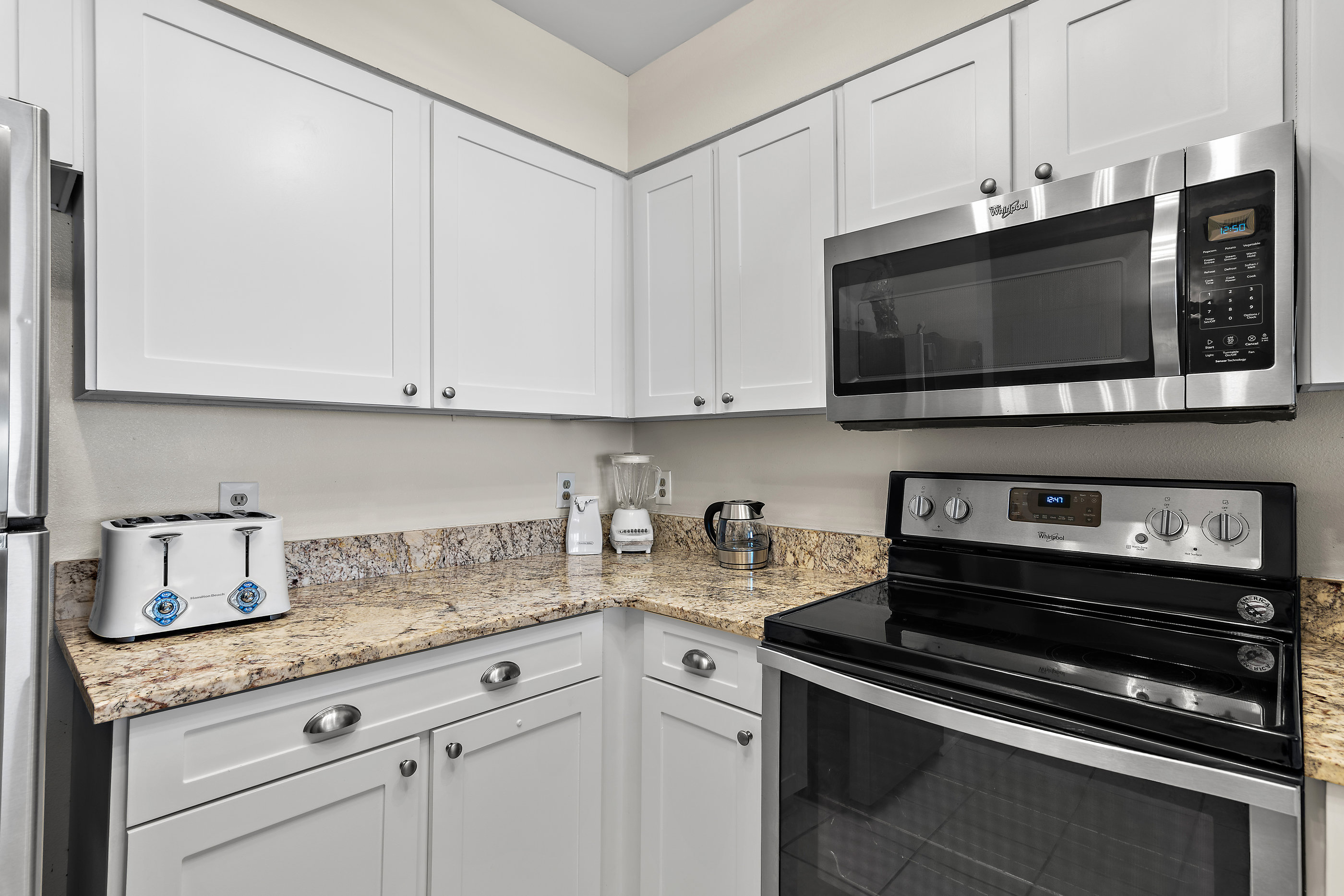 fully stocked kitchen