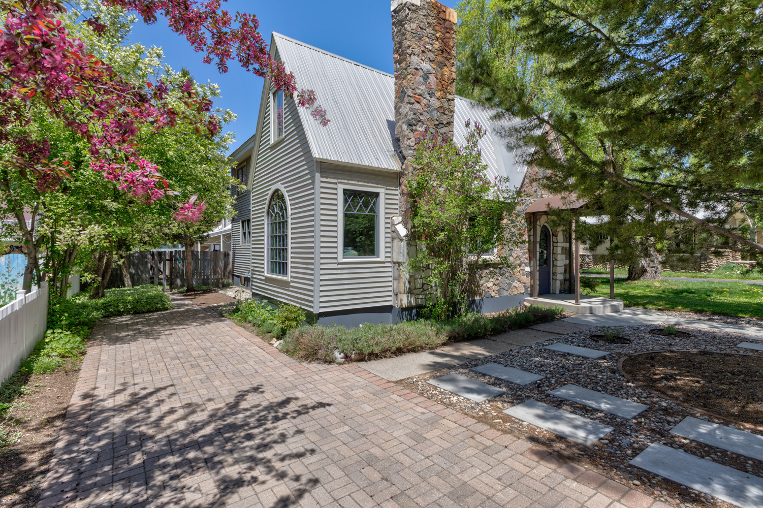Exterior of home with driveway for parking 2 vehicles