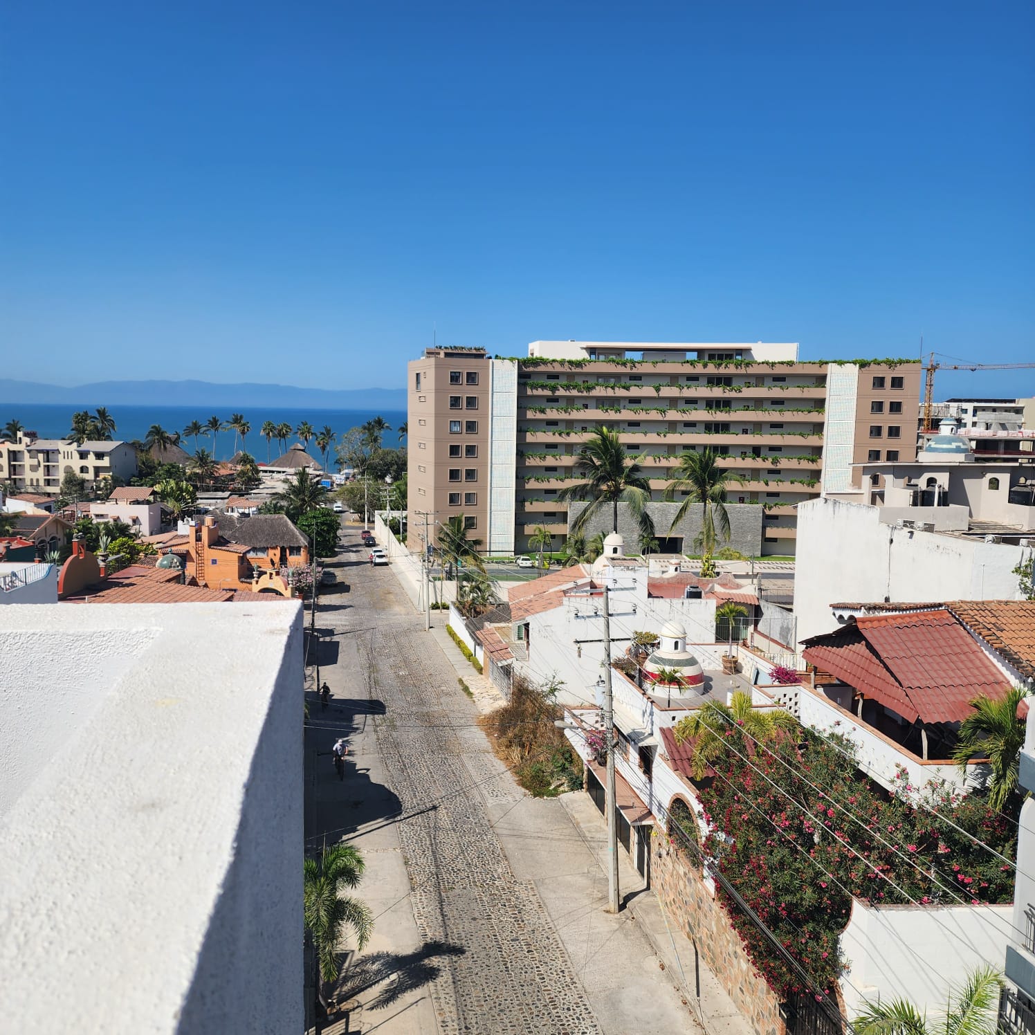 View from the rooftop pool 
