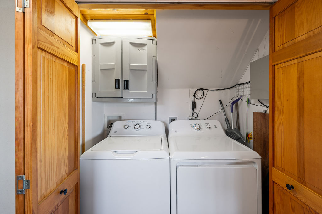 Washer and Dryer in the laundry room