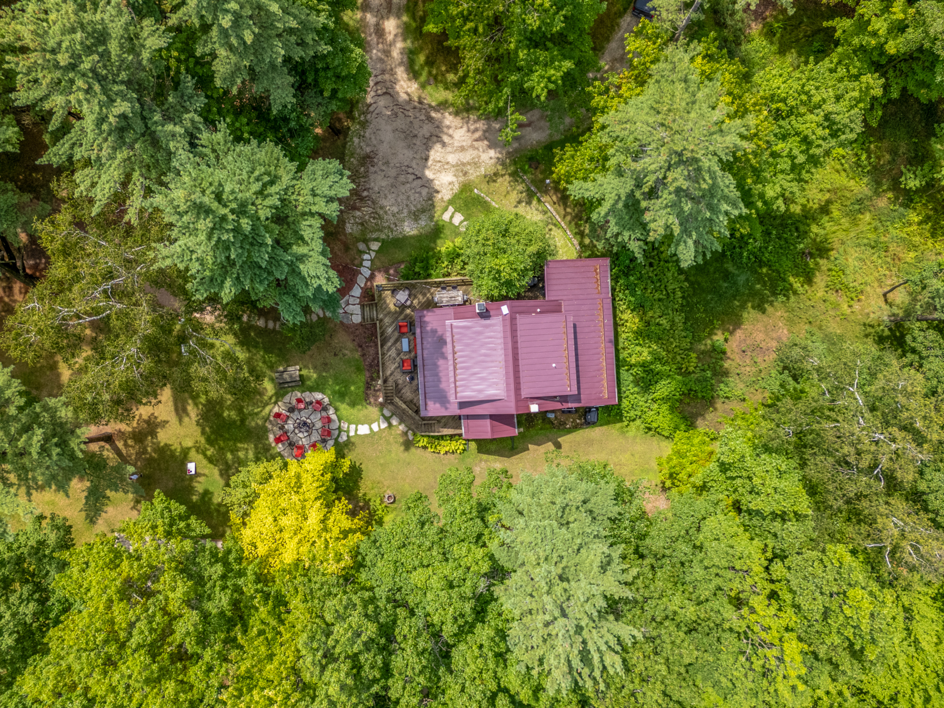 Ariel view of property.