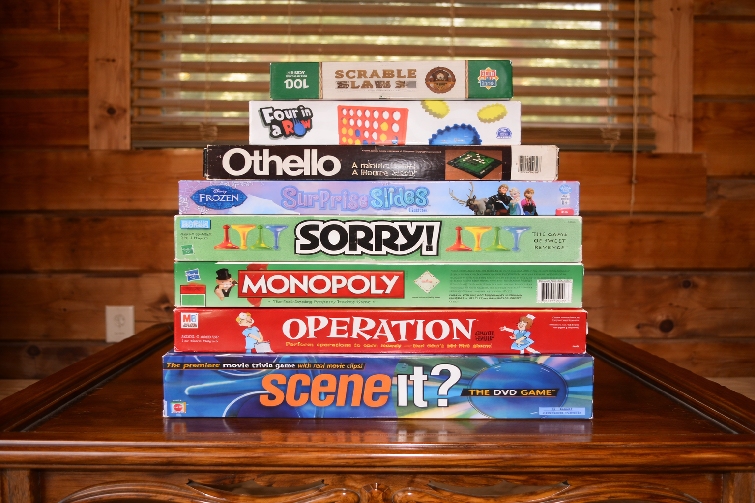 Plenty of board games for the whole family.
