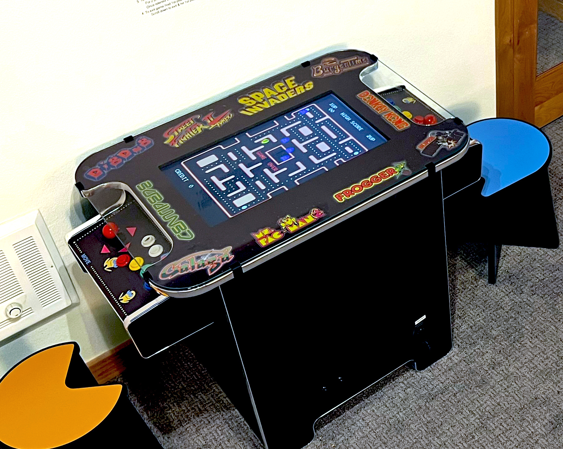 150 game cocktail arcade in Bunkroom 5