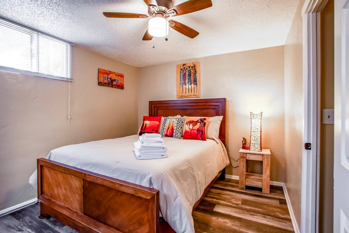 Bedroom with clean linens - “Peaceful Rest After Treatment”