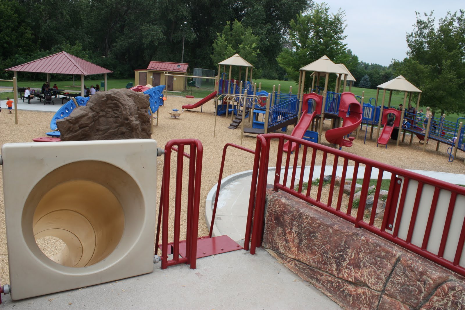 Playground at DeKoevend Park across the street from our neighborhood and within walking distance