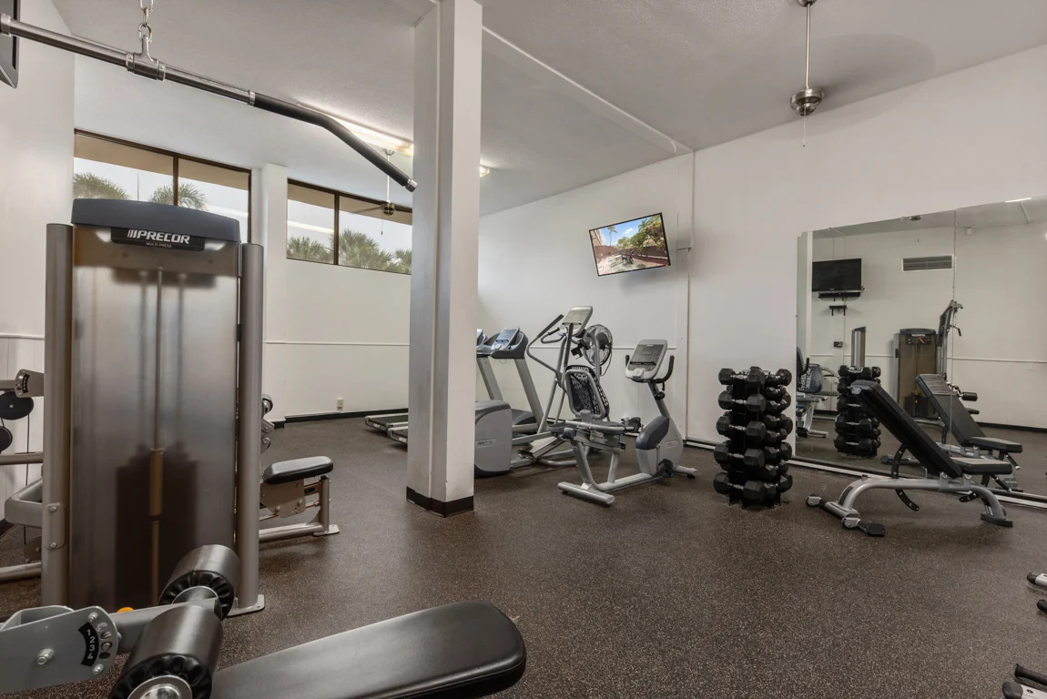Well-equipped gym available for guests who like to keep moving.