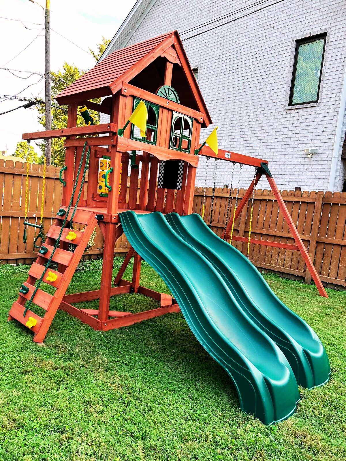 Newly Added swing set/playground