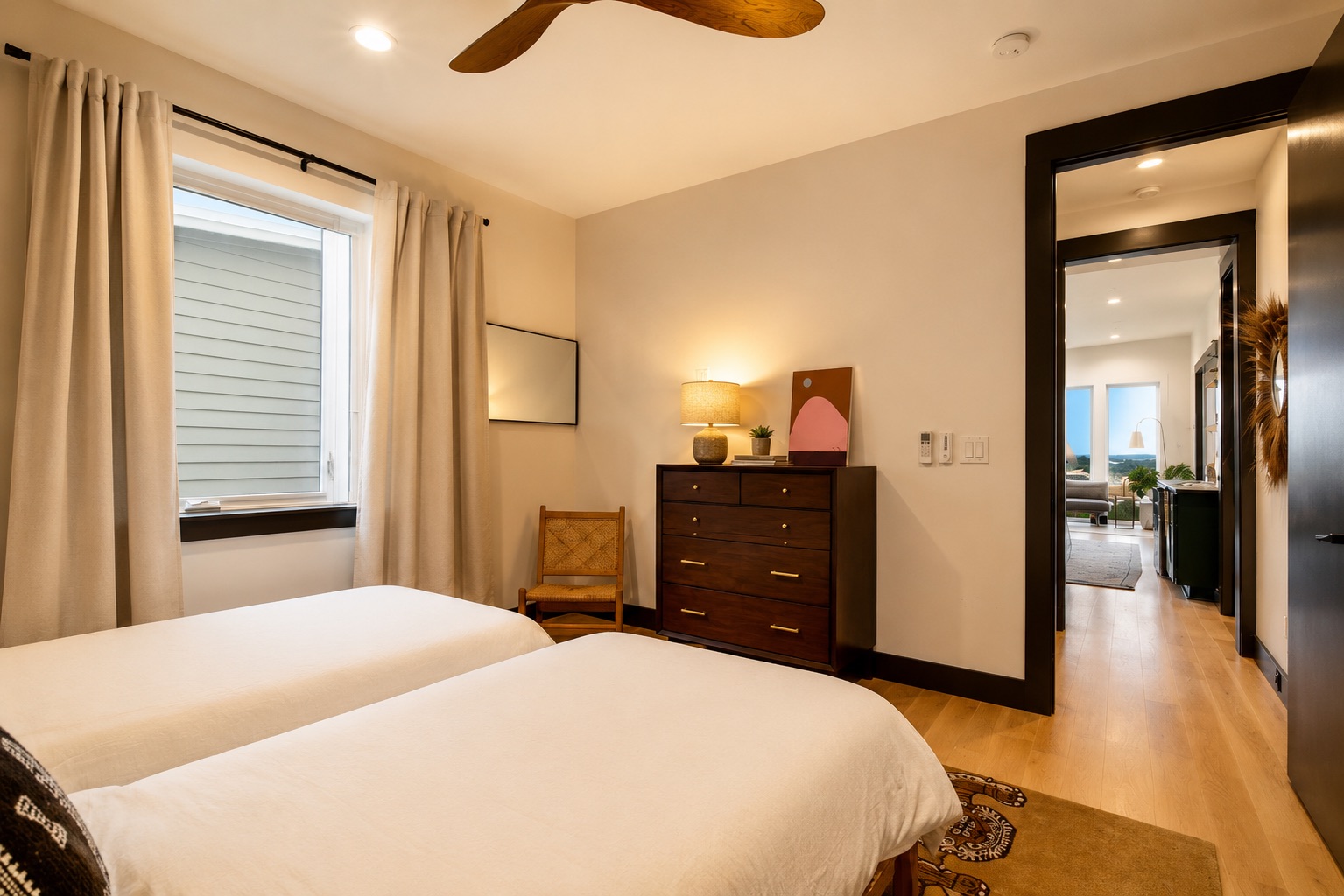 3rd floor bedroom - Truth. These beds can be set up as 2 twins or 1 king!
