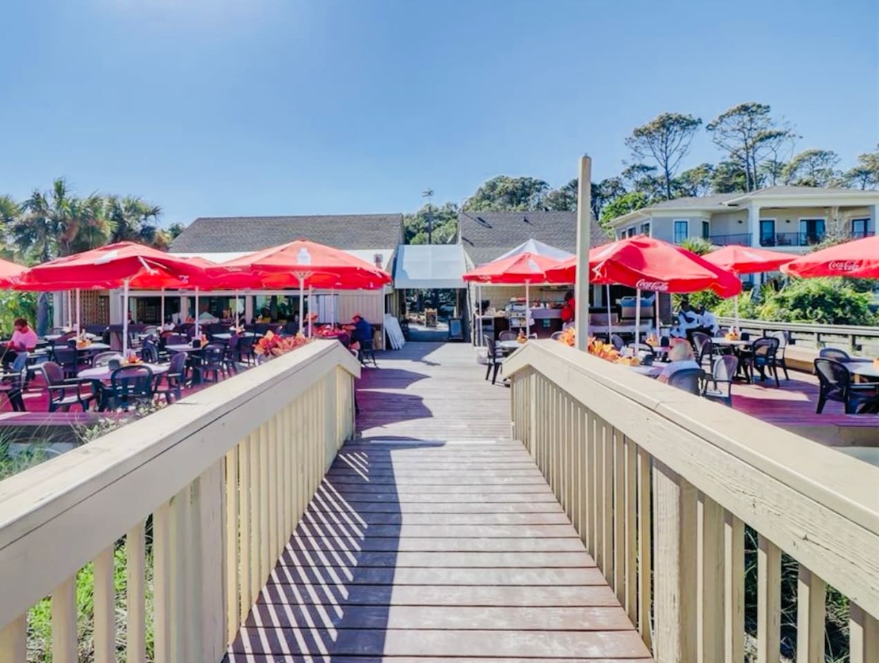 Waterfront dining nearby