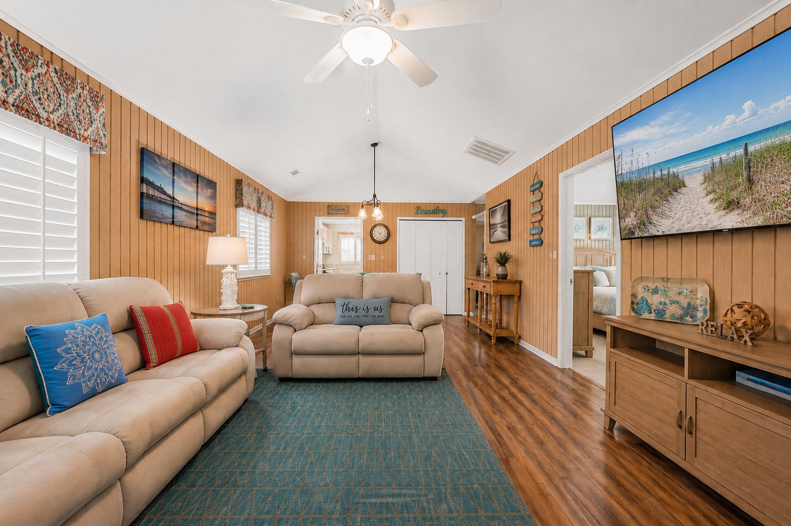 Spacious Open Living Room