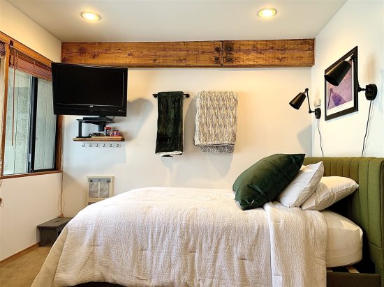 Full-size bed.