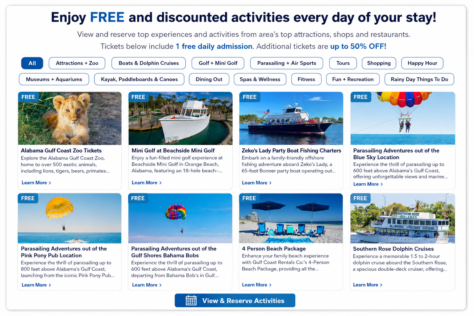 Free Daily Activities