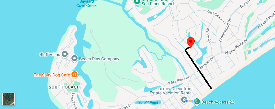 Easy 5 minute walk to the beach at Path 24