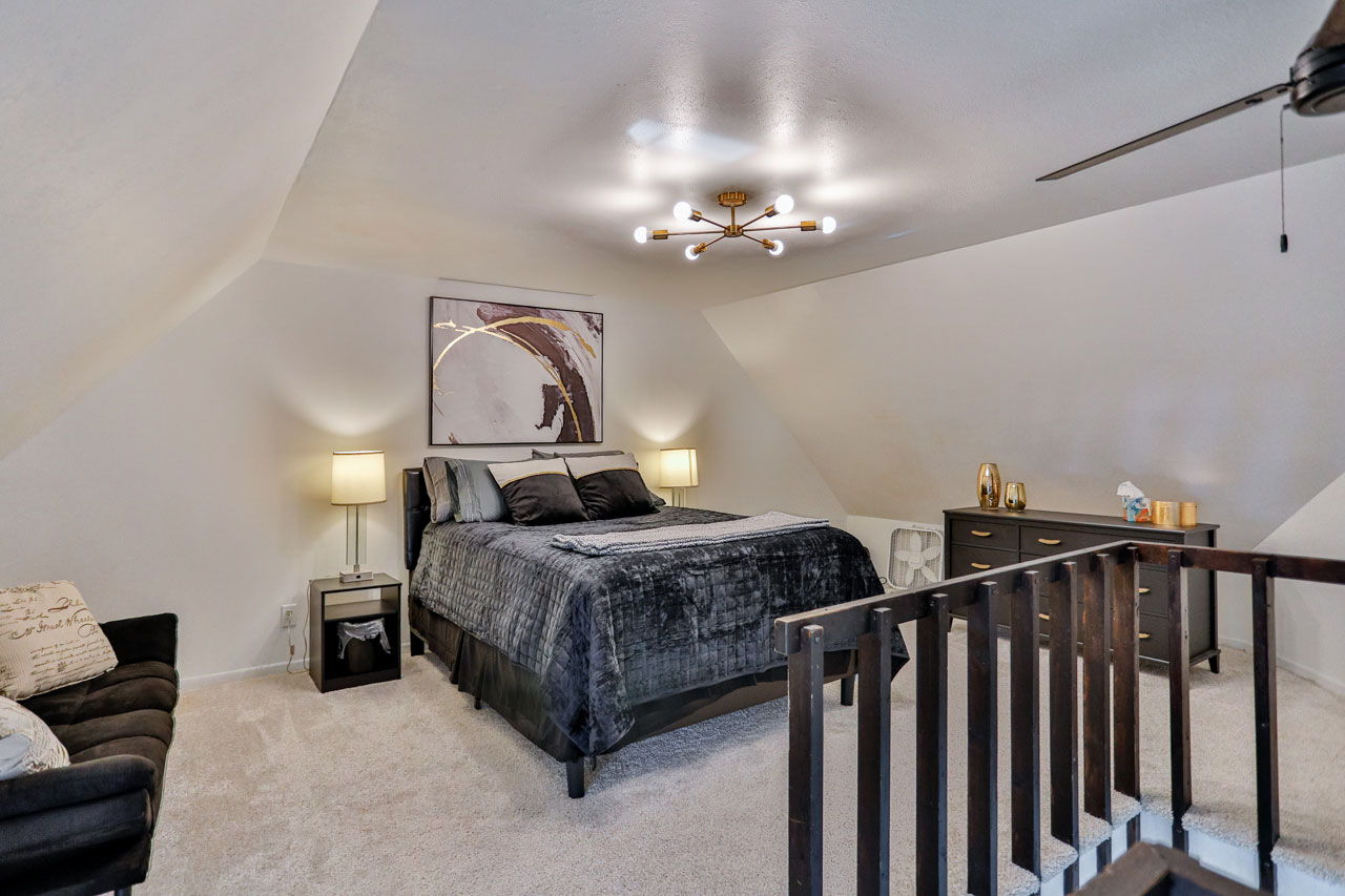 Luxurious master bedroom with king-size comfort with decorative details