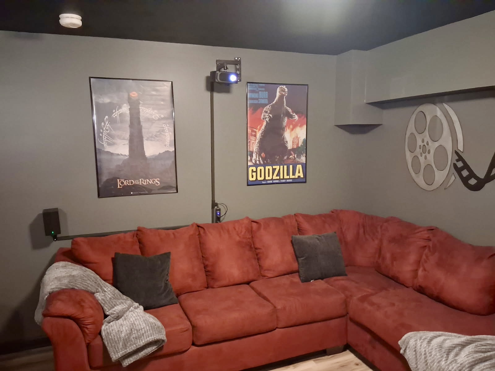 Large sectional for a cozy movie night