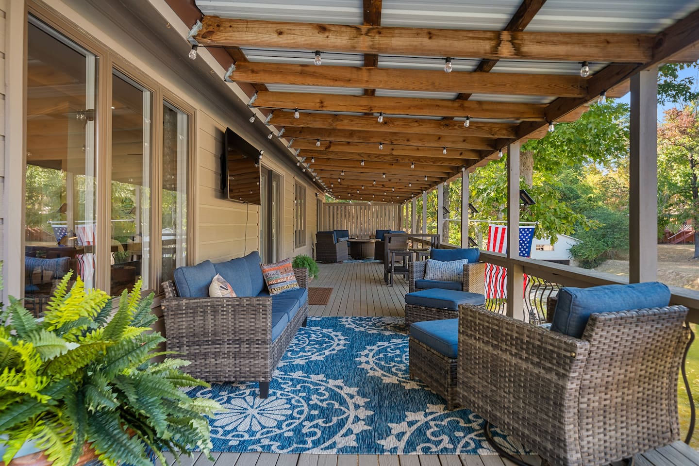 There are Several Seating Options on the Deck!