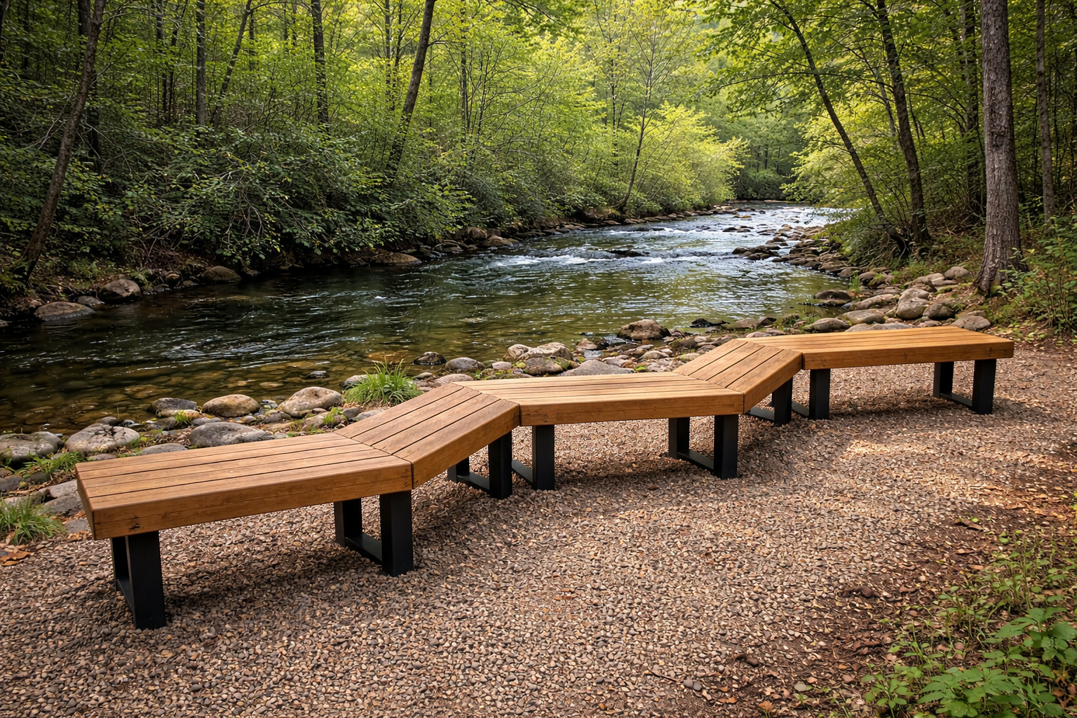 Front Seat view of the creek