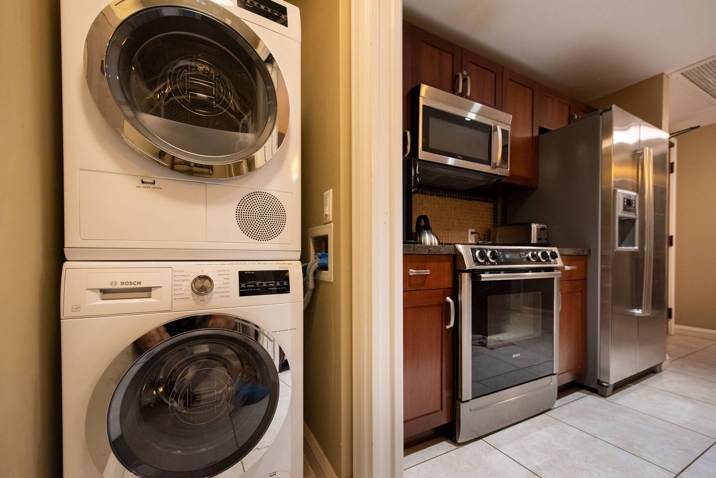 Stackable washer and dryer