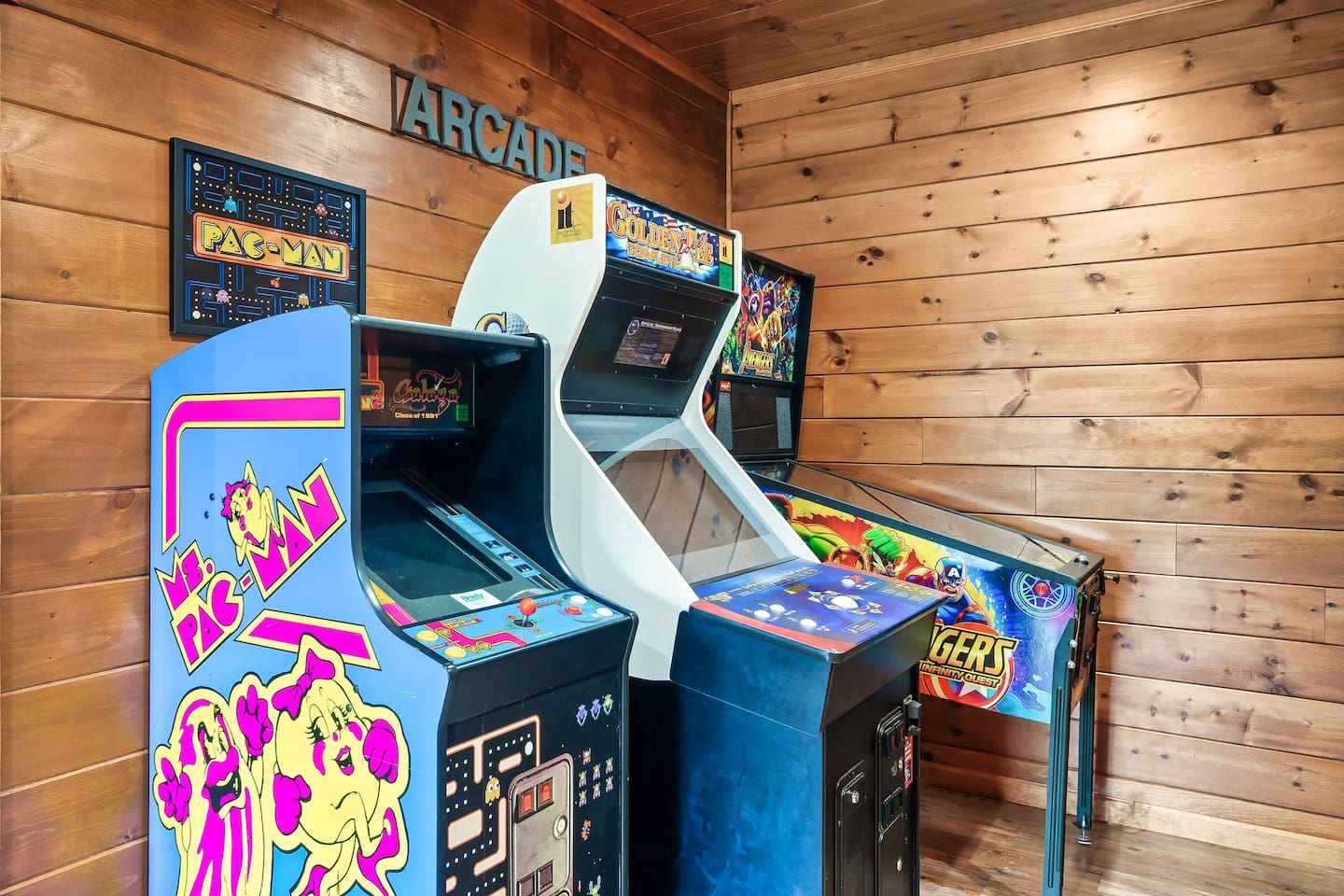 Guests of all ages love a little play time in the arcade area!
