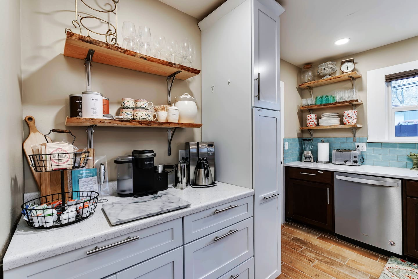 Our Famous Beverage Bar 
Offering Keurig, French Press & Mr. Coffee