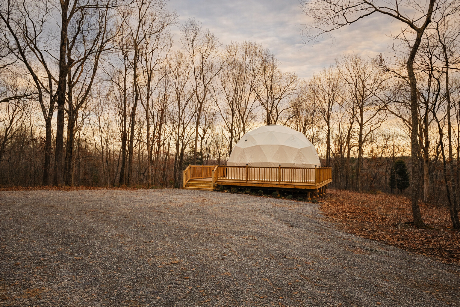 Tucked deep in the forest, your private dome escape awaits