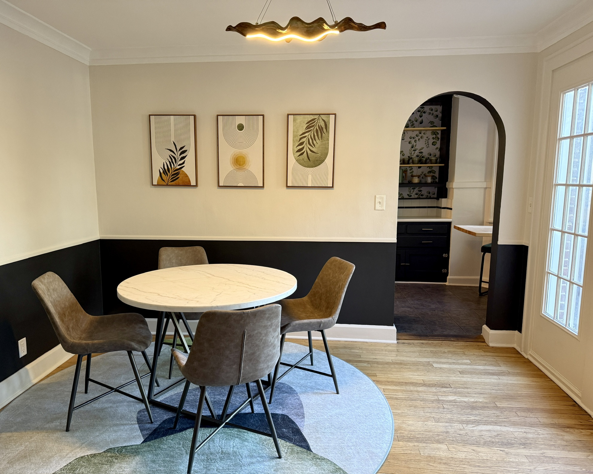 Tastefully designed Japandi inspired vibes throughout the home.