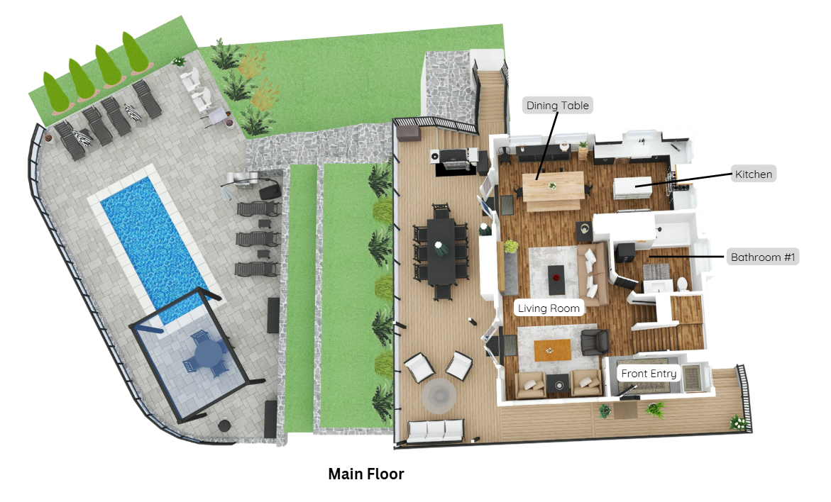 Main Floor - 3D Floor Plan