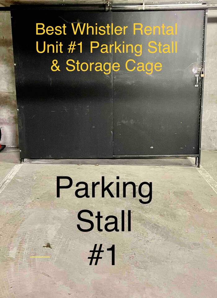 Underground parking garage w/ storage cage at back of stall. 

Maximum height vehicles 6'6" 

*If you have a large SUV or Truck, please park in the exterior lot & use the provided parking pass  