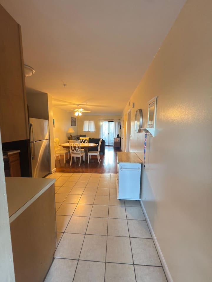 Hallway to the dining area