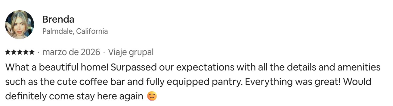 Review from Previous Listing in Airbnb